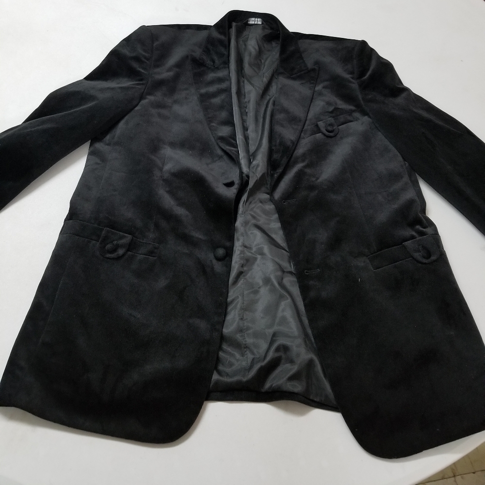 Black Velor blazer